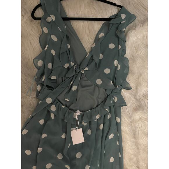 NWT Lauren Conrad Ruffle Midi Dress XL - Picture 2 of 3